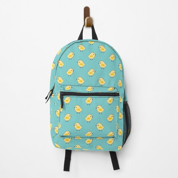 Item preview, Busy Chicks Pattern - Yellow on Aqua Blue designed and sold by Daisy Beatrice.