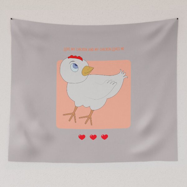 Item preview, Love My Chicken And My Chicken Loves Me designed and sold by MoTeesMo.