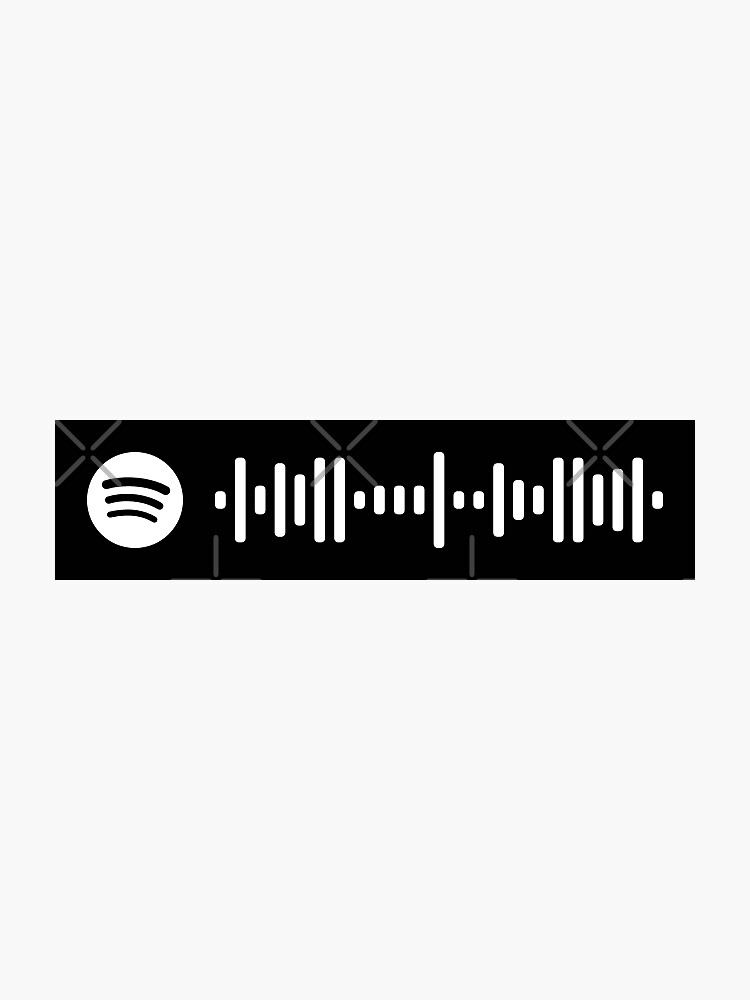 "Enter Sandman Metallica Spotify Code" Sticker by mstass Redbubble