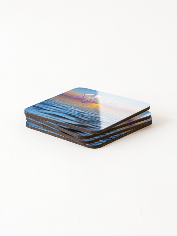 Thumbnail 4 of 5, Coasters (Set of 4), Aloha Ocean Sunset designed and sold by Reeks808.