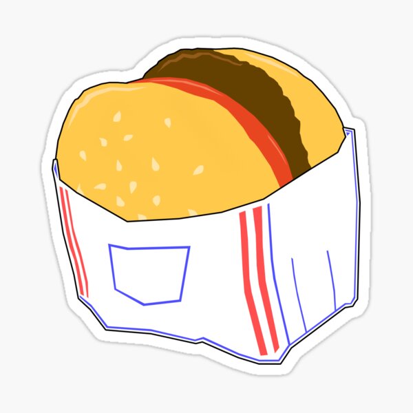Item preview, Fast Food Burger Cartoon designed and sold by krisola.