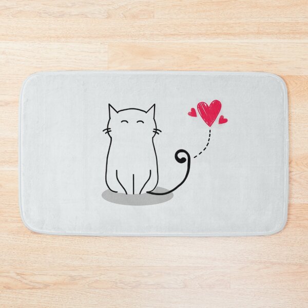 Item preview, Cute Kitty Cat Tail heart designed and sold by pawsomelove.