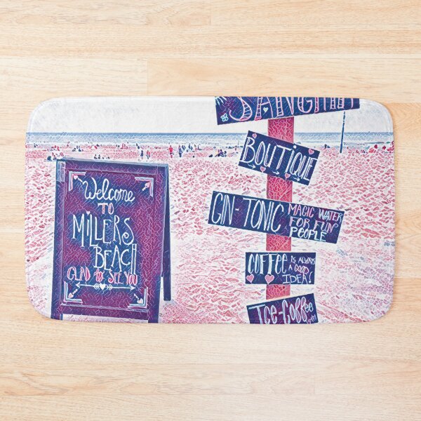 Item preview, Welcome to Millers Beach designed and sold by Neonyx2020.