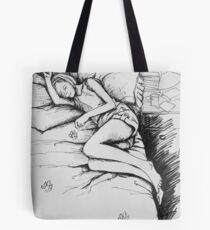 lotus plucking Tote Bag