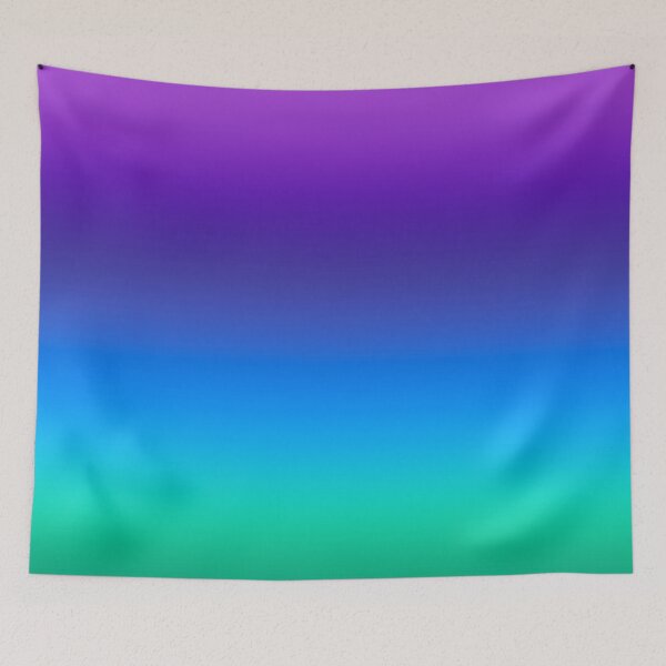 Item preview, Cool Purple Aqua Blue Mint Ombré Gradient  designed and sold by Lady-Lilac.