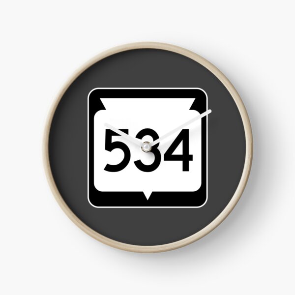 Wisconsin State Route 534 (Area Code 534) Clock