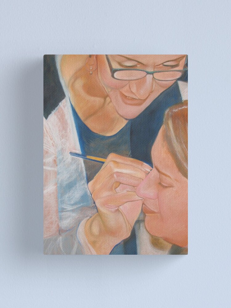 Thumbnail 2 of 3, Canvas Print, Kelly and the Face Painter designed and sold by tjleach.