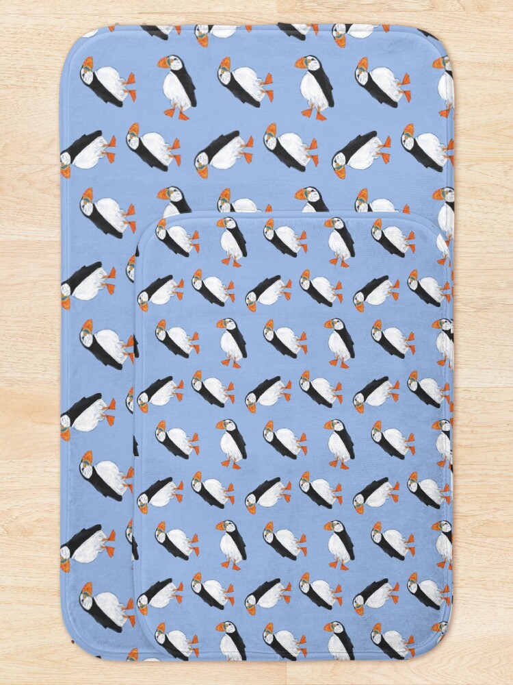Alternate view of Cute and Whimsical Puffin Design Bath Mat