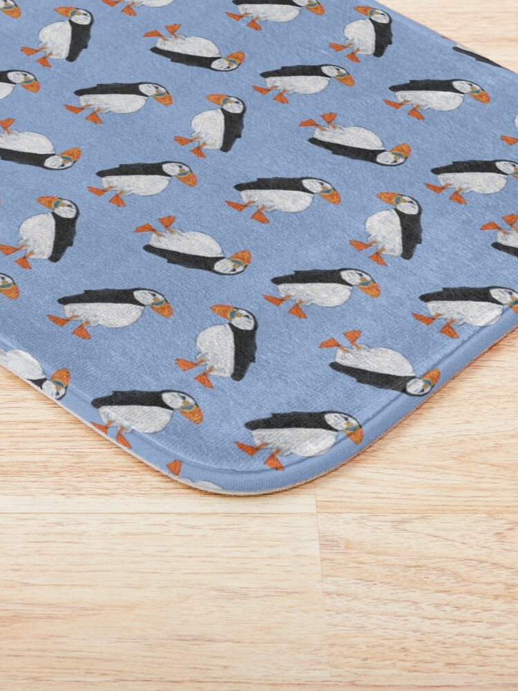 Alternate view of Cute and Whimsical Puffin Design Bath Mat