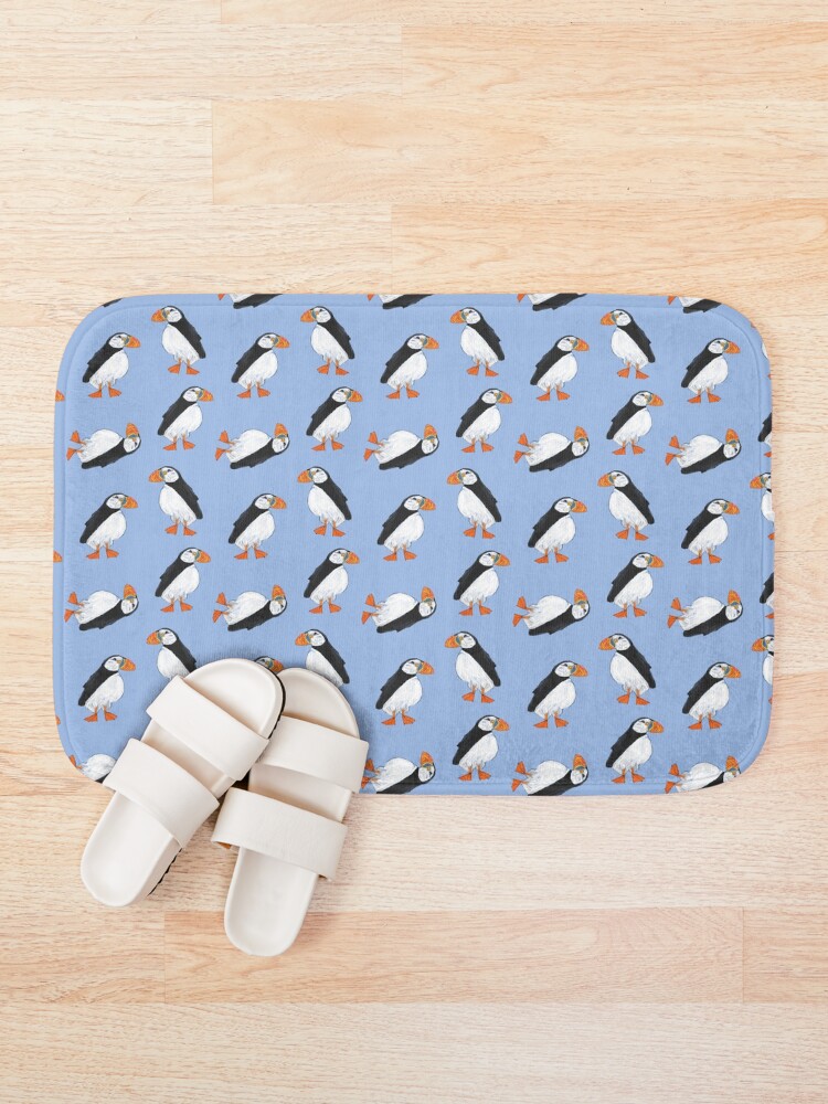 Alternate view of Cute and Whimsical Puffin Design Bath Mat