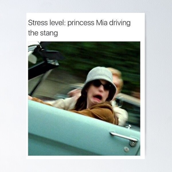 Item preview, Stress Level: Mia driving the stang designed and sold by jackiekeating.