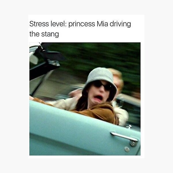 Item preview, Stress Level: Mia driving the stang designed and sold by jackiekeating.