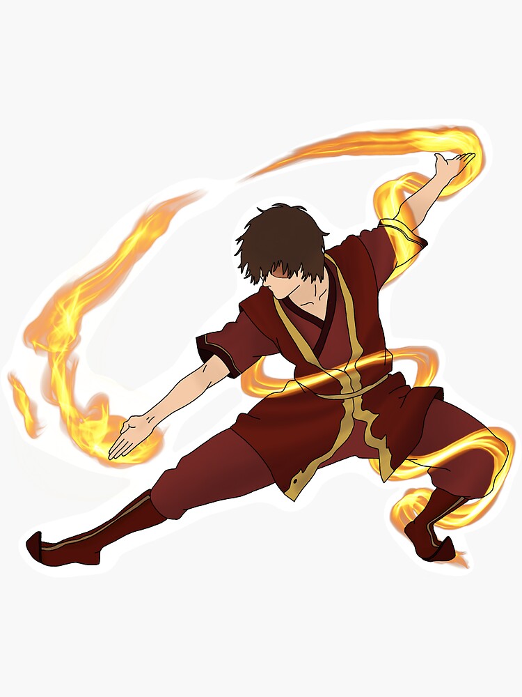 "Zuko Firebending " Sticker for Sale by shanmcf100 Redbubble