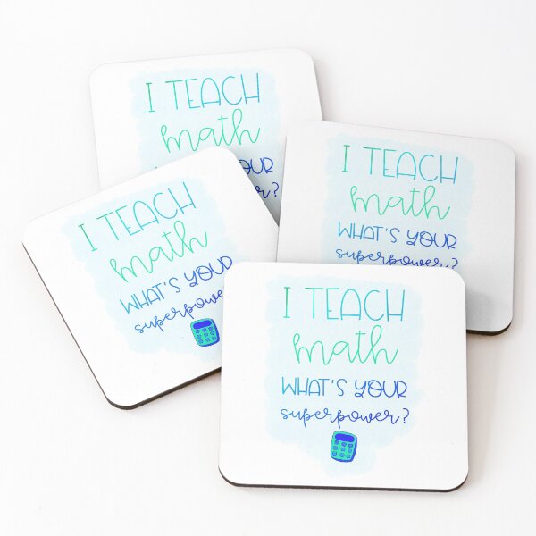 Item preview, I Teach Math What's Your Superpower? designed and sold by Liz99.