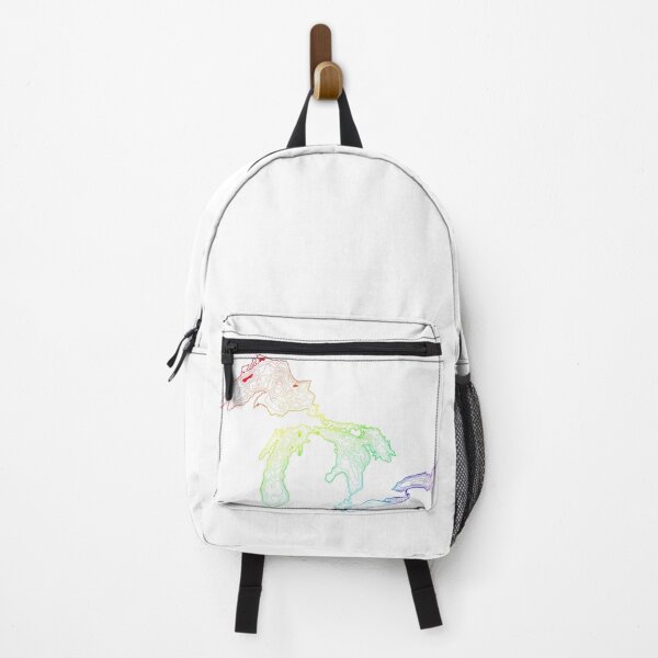 Item preview, Great Lakes Depth Map Rainbow Contour Lines designed and sold by The Water Nerd.