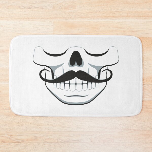 Item preview, Moustache Skull Face mask designed and sold by designsnmore.