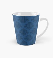 Tardis Damask - Blue Tall Mug