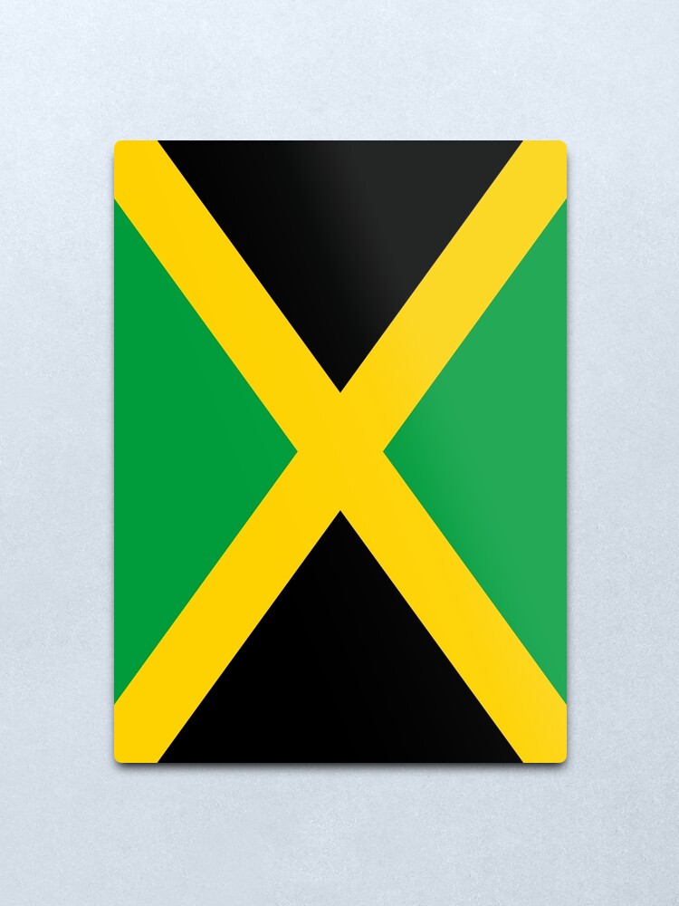 Alternate view of Jamaica Flag Metal Print