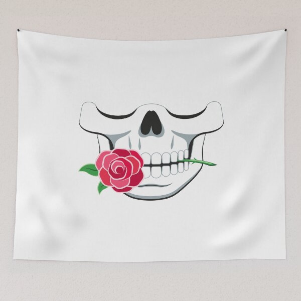 Item preview, Rose Skull Face mask designed and sold by designsnmore.
