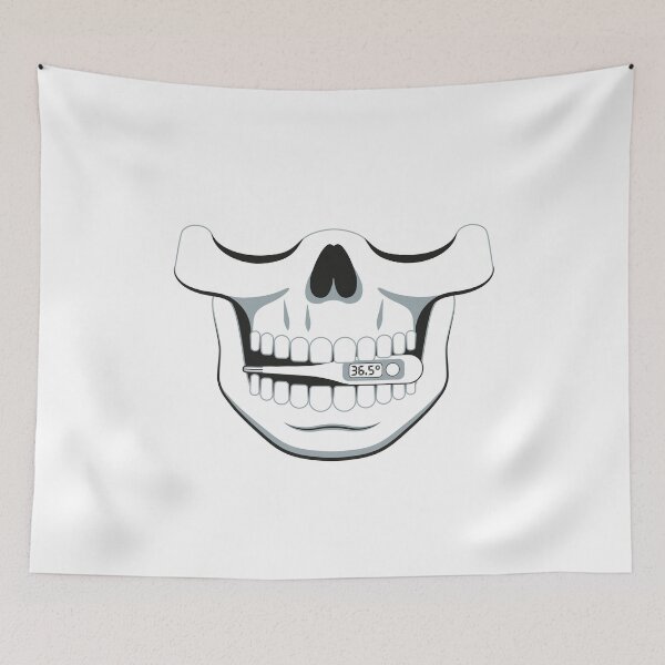 Item preview, Skull Thermometer Face mask designed and sold by designsnmore.
