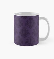 Tardis Damask - Purple Mug