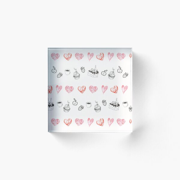 Item preview, Pasteles y corazones Kraft designed and sold by AkvaRius.