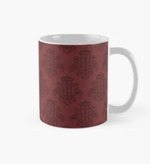 Tardis Damask - Red Mug