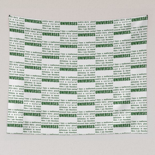 Item preview, Saving Universe Exemption Hitchhikers Guide Quote  designed and sold by Rocket Fox.