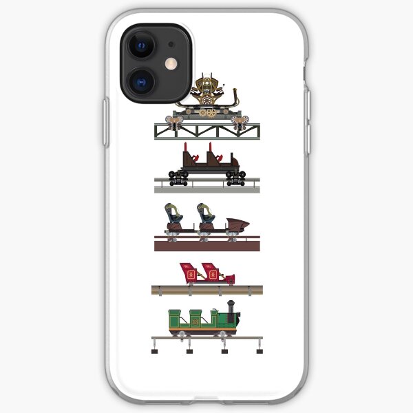 Silver Dollar City Coaster Cars Design iPhone Soft Case