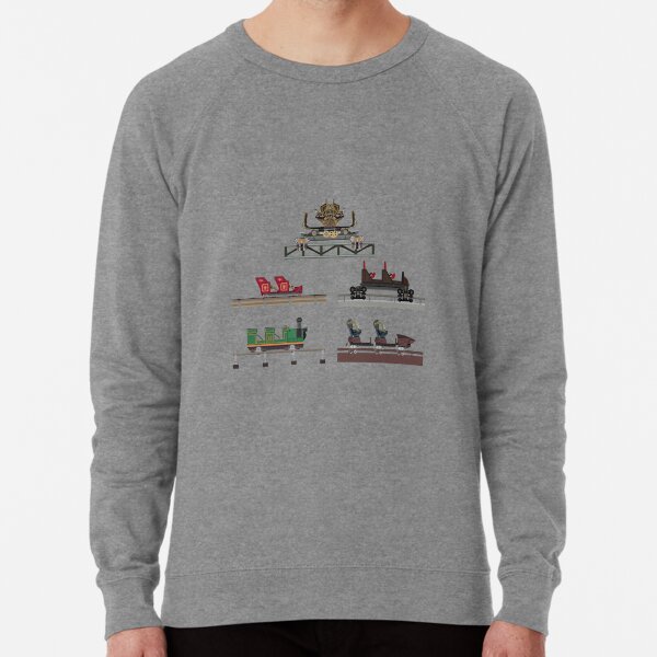 Silver Dollar City Coaster Cars Design Lightweight Sweatshirt