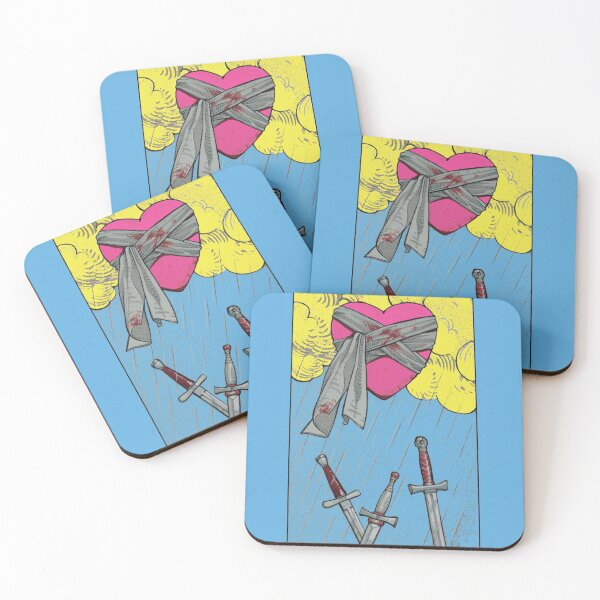 Item preview, tarot three of swords designed and sold by rokeame.