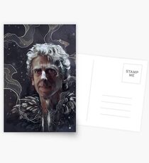 Twelfth Doctor–feathers and snow Postcards