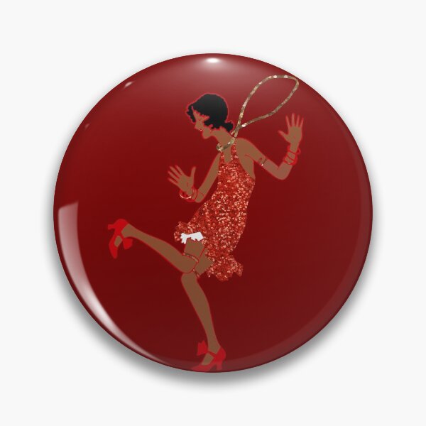 Item preview, red sequin print black flapper designed and sold by Gossip Rag.