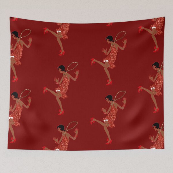Item preview, red sequin print black flapper designed and sold by Gossip Rag.