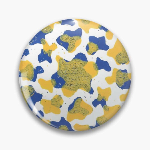 Item preview, Yellow and Blue Cow Print designed and sold by cerysarttt.