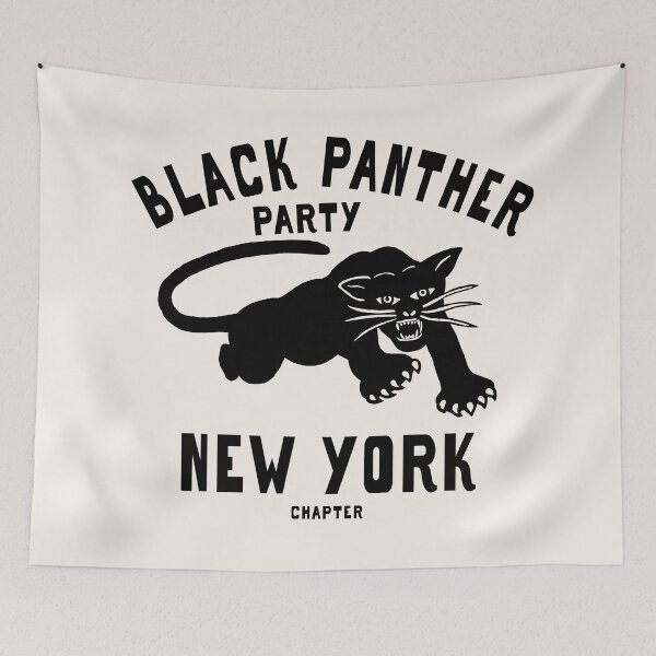 Item preview, BLACK LIVES MATTER: 'Black Panther Party: New York Chapter': Original Black on Cream designed and sold by Day Chapman.