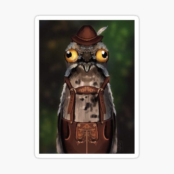 Item preview, Potoo in Lederhosen designed and sold by Darcsaber.