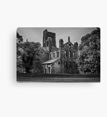 Kirkstall Abbey (B&W) Leinwanddruck