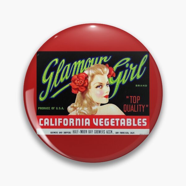 Item preview, Vintage Glamour Girl Crate Label  designed and sold by FuzzyHoney.