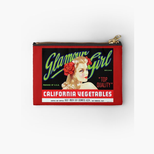 Item preview, Vintage Glamour Girl Crate Label  designed and sold by FuzzyHoney.