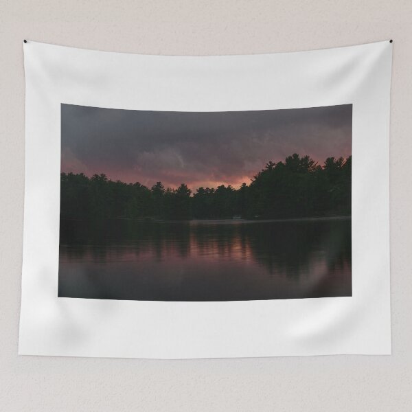 Item preview, Red Clouds - Kasshabog Lake designed and sold by OutsideNY.