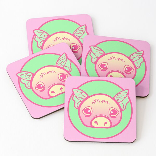 Item preview, Cute Plant Pig, Leafy Piglet, Red & Green designed and sold by Drawn by Ellie.