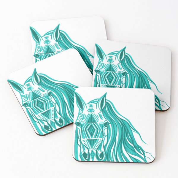 Item preview, Spirit Horse - Teal designed and sold by tinaschofield.
