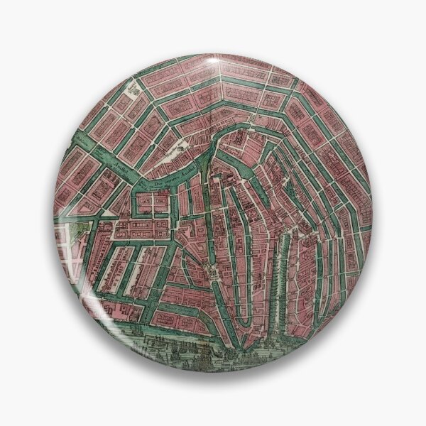 Item preview, Vintage Map of Amsterdam (1730) designed and sold by BravuraMedia.