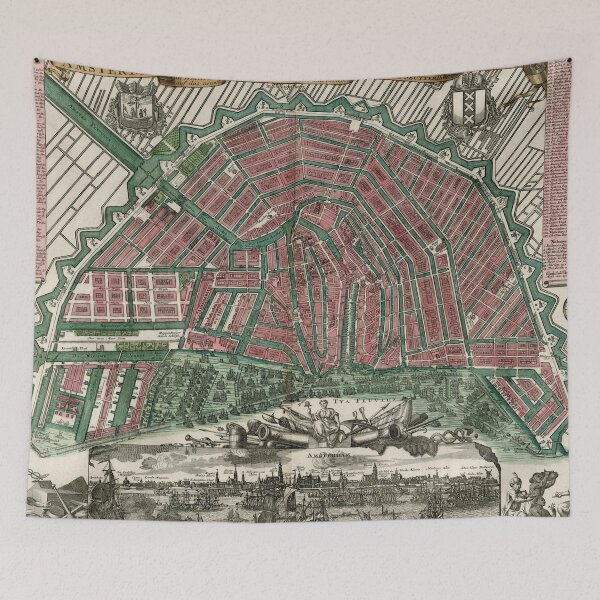 Item preview, Vintage Map of Amsterdam (1730) designed and sold by BravuraMedia.