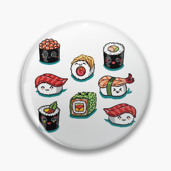 Artikelvorschau, Sushi Gesichter entworfen und verkauft von Hangrid-Work.