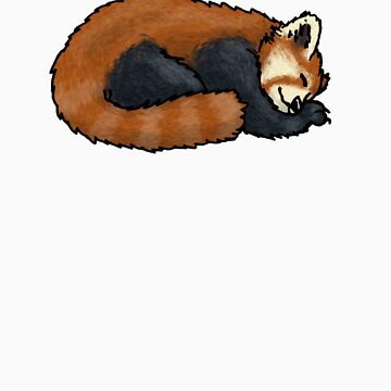 Artwork thumbnail, Red Panda sleeping by TheRandomFactor