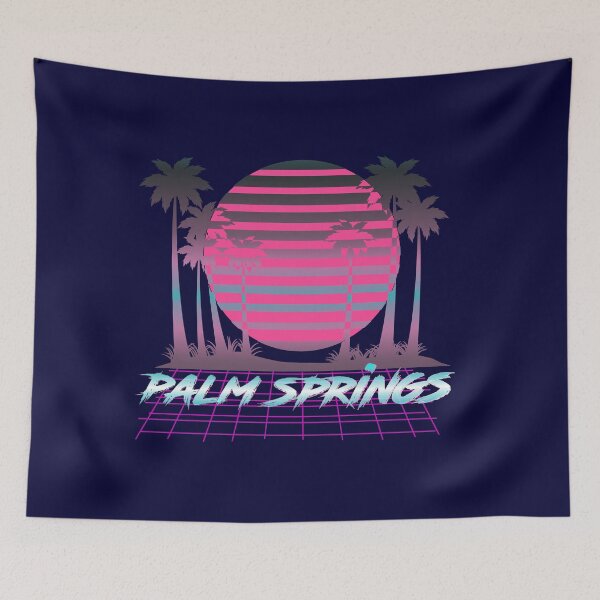 Item preview, Palm Springs Retro Vintage 80s Vaporware Palm Tree designed and sold by kiwi91.