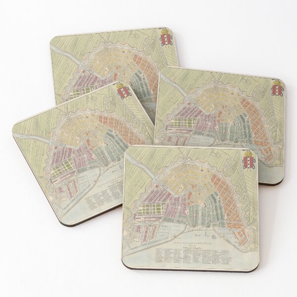 Item preview, Vintage Amsterdam Map (1835) designed and sold by BravuraMedia.