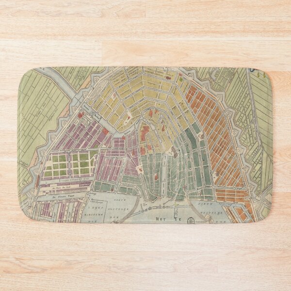 Item preview, Vintage Amsterdam Map (1835) designed and sold by BravuraMedia.